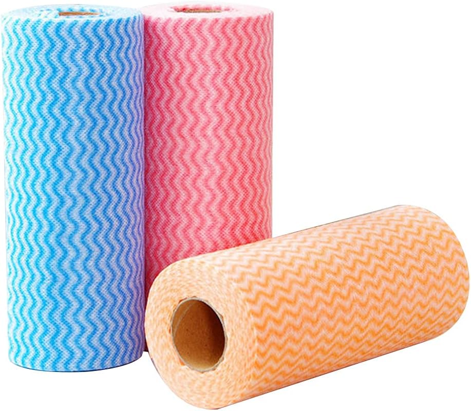 Disposable Cleaning Towels 50 Count/Roll Non-Woven Fabric