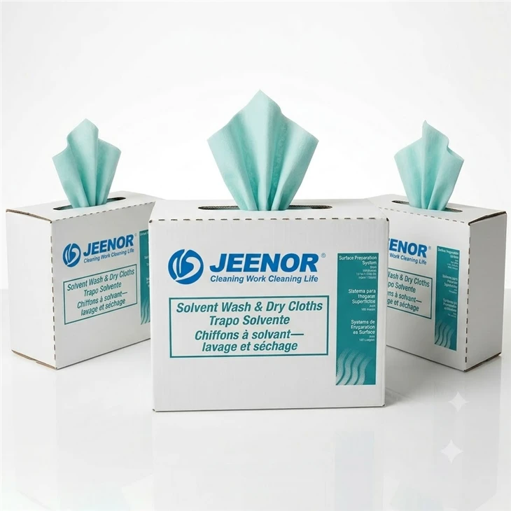 Jeenor Lint Free Surface Prep Solvent Wash & Dry Cloths