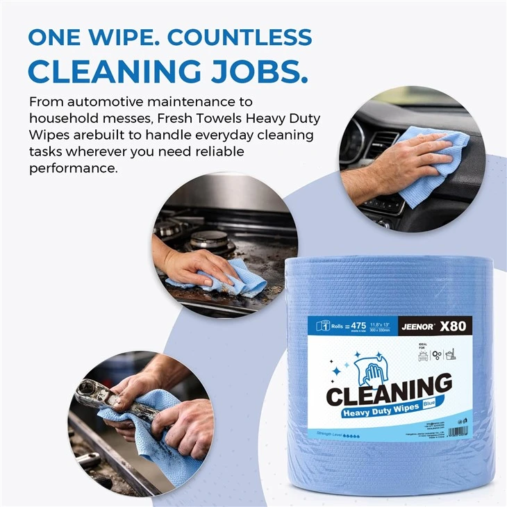 Professional Cleaning Wipes Blue Jumbo Roll factory