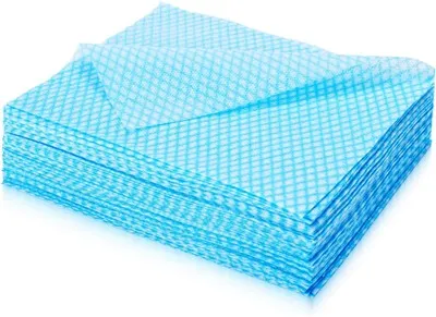 Disposable Dish Cloths For Kitchen, Bathroom & Daily Cleaning – Durable & Short-Term Reusable Cleaning Cloths (Blue)