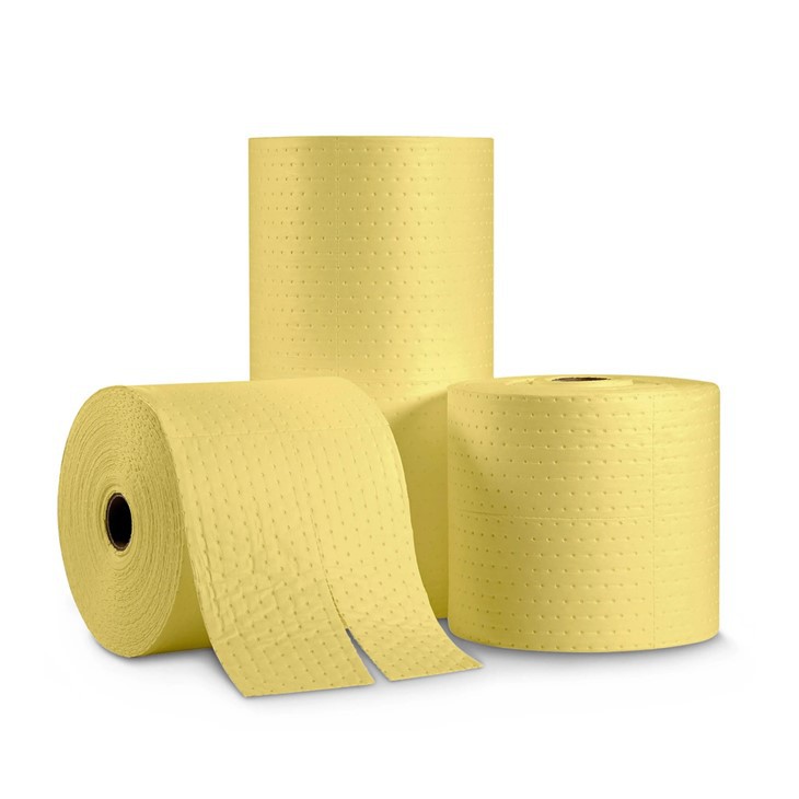 Yellow Chemical Spill Absorbent Roll factory