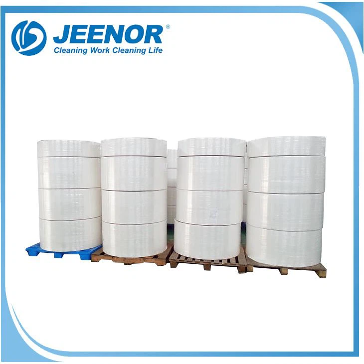 Waveline Printed Spunlace Nonwoven Jumbo Rolls for Household Cleaning Wipes